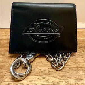 Dickies Leather Black Chain Wallet